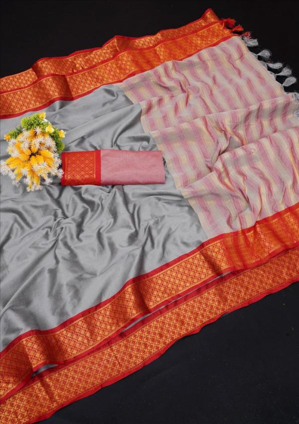 Cotton Silk 5 Designer Cotton Silk DesignerSaree Collection